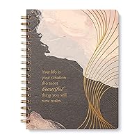 Spiral Notebook - Your life is your creation... — A Designer Spiral Notebook with 192 Lined Pages, College Ruled, 7.5”W x 9.25”H