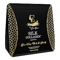 Silk Collagen Peptide Silky Radiant Skin New Amino Molecules for Hair Nails-Joint Health-20g Protein NO Taste-Dissolves Instantly - Unmatched Results Elixir by Coco March.