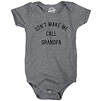 Baby Bodysuit Dont Make Me Call Grandpa Jumper Funny Saying Hilarious Shirt