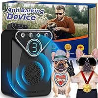 1500 mAh Rechargeable Anti Barking Device for Dogs Indoor Up to 50 Ft Range, 9 Modes Dog Bark Deterrent Devices Dog Training & Behavior Aids, Bark Box Dog Barking Control Devices Safe for Humans, Dogs