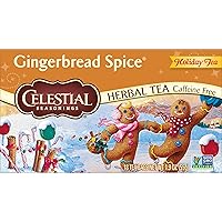 Celestial Seasonings Herbal Tea, Gingerbread Spice, 18 tea bags (Pack of 6)