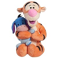 Disney Classics Lil Friends Tigger and Eeyore Plushie Stuffed Animal, Kids Toys for Ages 2 Up by Just Play
