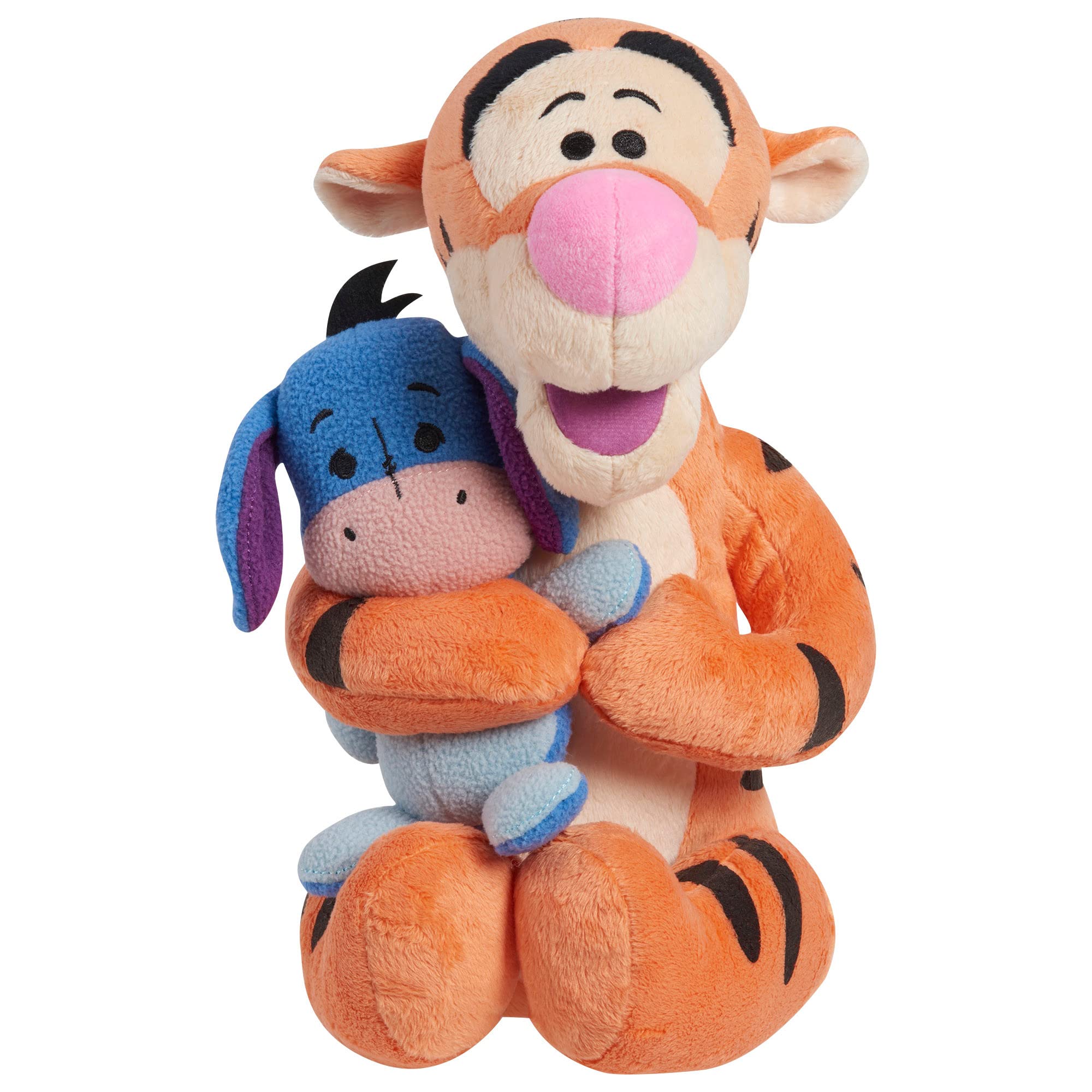 DISNEY CLASSIC Lil Friends Tigger and Eeyore Plushie Stuffed Animal, Officially Licensed Kids Toys for Ages 0+, Gifts and Presents by Just Play