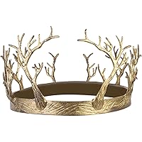 Gold Plastic Crown of Branches - 6.25