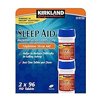 Kirkland Sleep Aid Doxylamine Succinate 25 mg 192 Tablets Kirkland Sleep Aid Doxylamine Succinate 25 mg 192 Tablets