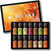 Fragrance Oil Autumn Set of 14 Fragrance Oils for Candle Making, Soap Making, Home Diffuser Oil