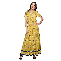 Loose Palazzo And Crop Top Set Santoon Printed Ethnic Dress For Women