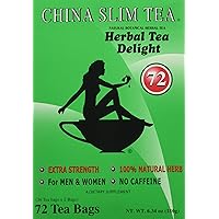 China Slim Tea Extra Strength For Men and Women 72 Tea Bags - pack of 2