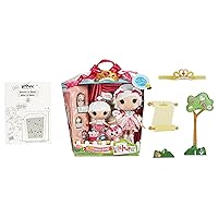 Lalaloopsy Sew Royal Princess Party - Suzette & Mimi La Sweet, 4 Princess Dolls (Large + Littles + Minis) + 3 Pets and Tiara, in Reusable Castle Package playset, for Ages 3-103,580720C3