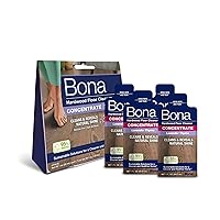 Bona Hardwood Floor Cleaner Concentrate, Lavender Thyme Scent, 1 fl oz, Pack of 4 (Makes 128 fl oz) - Residue-Free Floor Cleaning Concentrate Spray Mop and Spray Bottle Refill - For Wood Floors