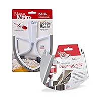 Original Beater Blade for 5 quart Bowl Lift Stand Mixer and Universal Pour Chute Set, , Made in USA