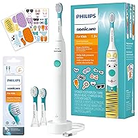 Philips Sonicare for Kids Design a Pet Edition, Corded Electric, Brush Head Bundle, BD1005/AZ