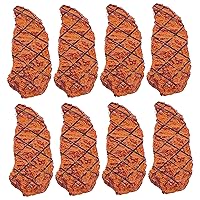 Fake Meat 8PCS Lifelike Simulated Mesh Fake Steak Cooked Roast Beef Faux Food Mini Kids Play Food for Kitchen Toys, Photography Props, Display Indoor Toys
