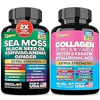 Sea Moss 16-in-1 and Collagen 14-in-1 Supplement Bundle