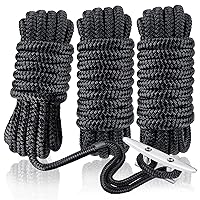 Dock Lines & Ropes Boat Accessories - 3 Pack 3/8