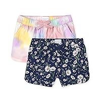 The Children's Place Girls' 2 Pack Pull On Shorts, Soft Clouds 2-Pack, 12