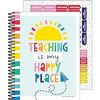 Carson Dellosa Happy Place Teacher Lesson Planner With Stickers, 8