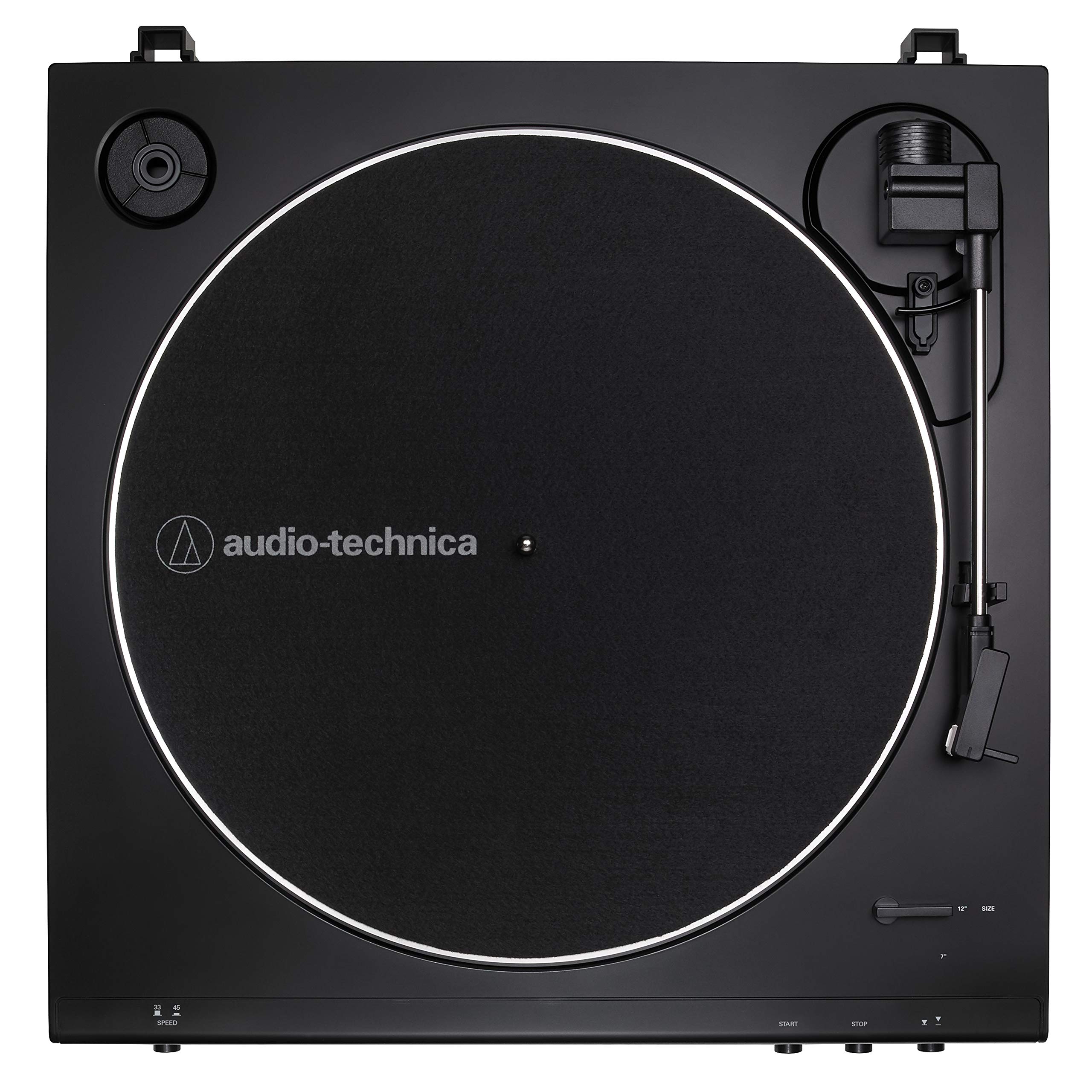 Audio-Technica AT-LP60X-BK Fully Automatic Belt-Drive Stereo Turntable, Black, Hi-Fi, 2 Speed, Dust Cover, Anti-Resonance, Die-Cast Aluminum Platter