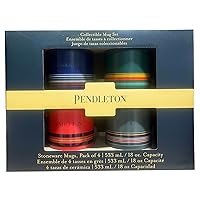 Pendleton Collectible Stoneware National Park Mugs 18 Ounce, Set of 4