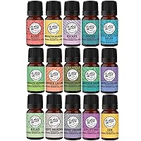 Wild Essentials 15-Piece 100% Pure Therapeutic Grade Essential Oil Synergy Blends Starter Kit - Aromatherapy Gift Set - Great for Diffusers 10ml Bottles, Made and Bottled in The USA