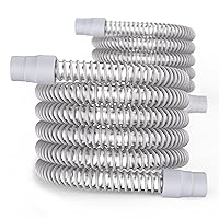 CPAP Tube - 6-Foot Universal CPAP Tubing - FSA/HSA eligible-Compatible with Most Machines & Masks, 19mm CPAP Hose - 22mm connectors, Lightweight Flexible, Odor-Free, 2-Pack