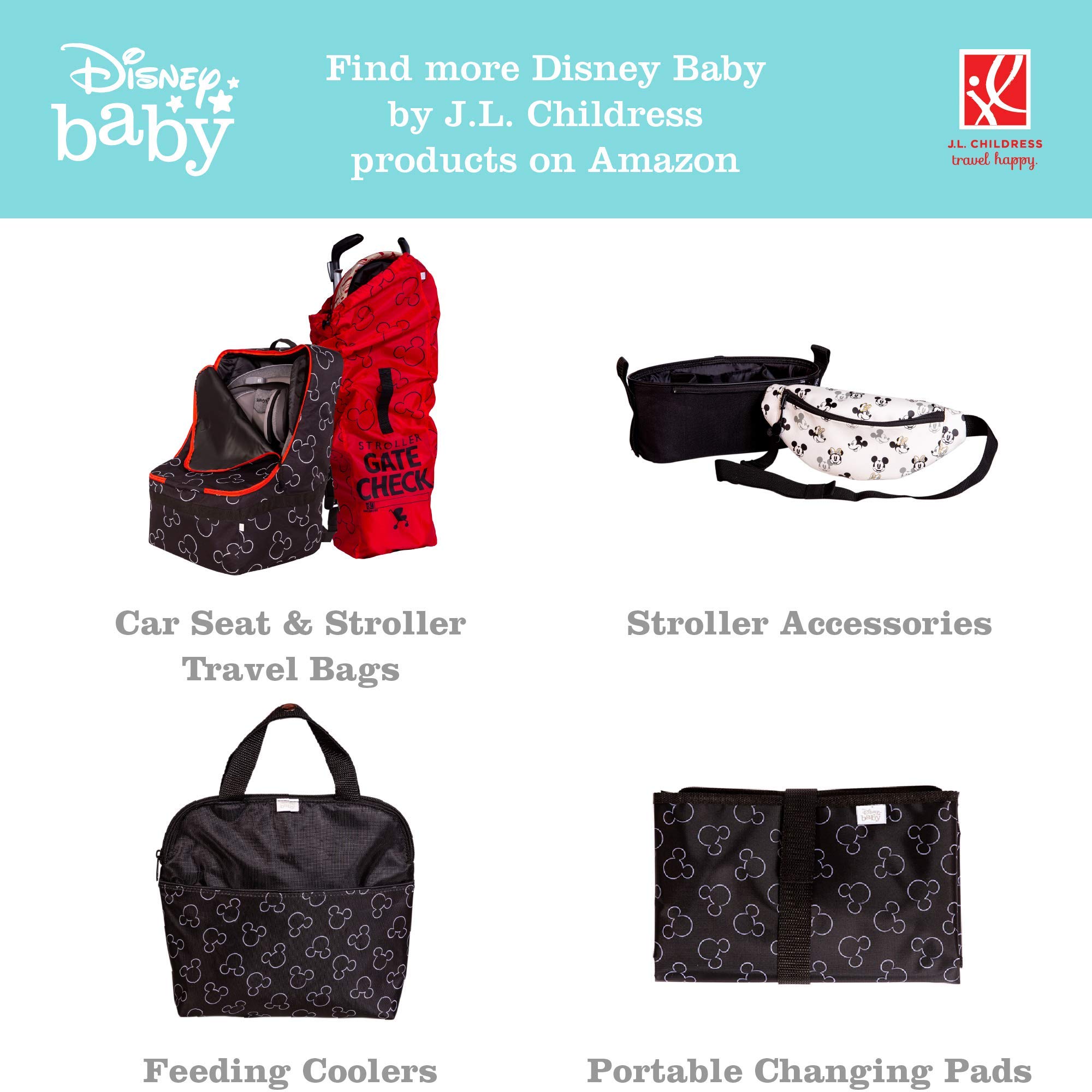Disney Baby by J.L. Childress 3-in-1 Travel Tray & iPad Tablet Holder, Car Seat Lap Tray for Toddlers & Kids, Cars