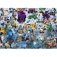 Ravensburger Minecraft Mobs 1000 Piece Jigsaw Puzzle for Adults - 17188 Every Piece is Unique, Softclick Technology Means Pieces Fit Together Perfectly