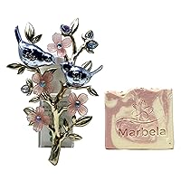 Bath & Body Works Love Birds Wallflowers Scent Control Fragrance Plug with a Himalayan Salts Springs Sample Soap.