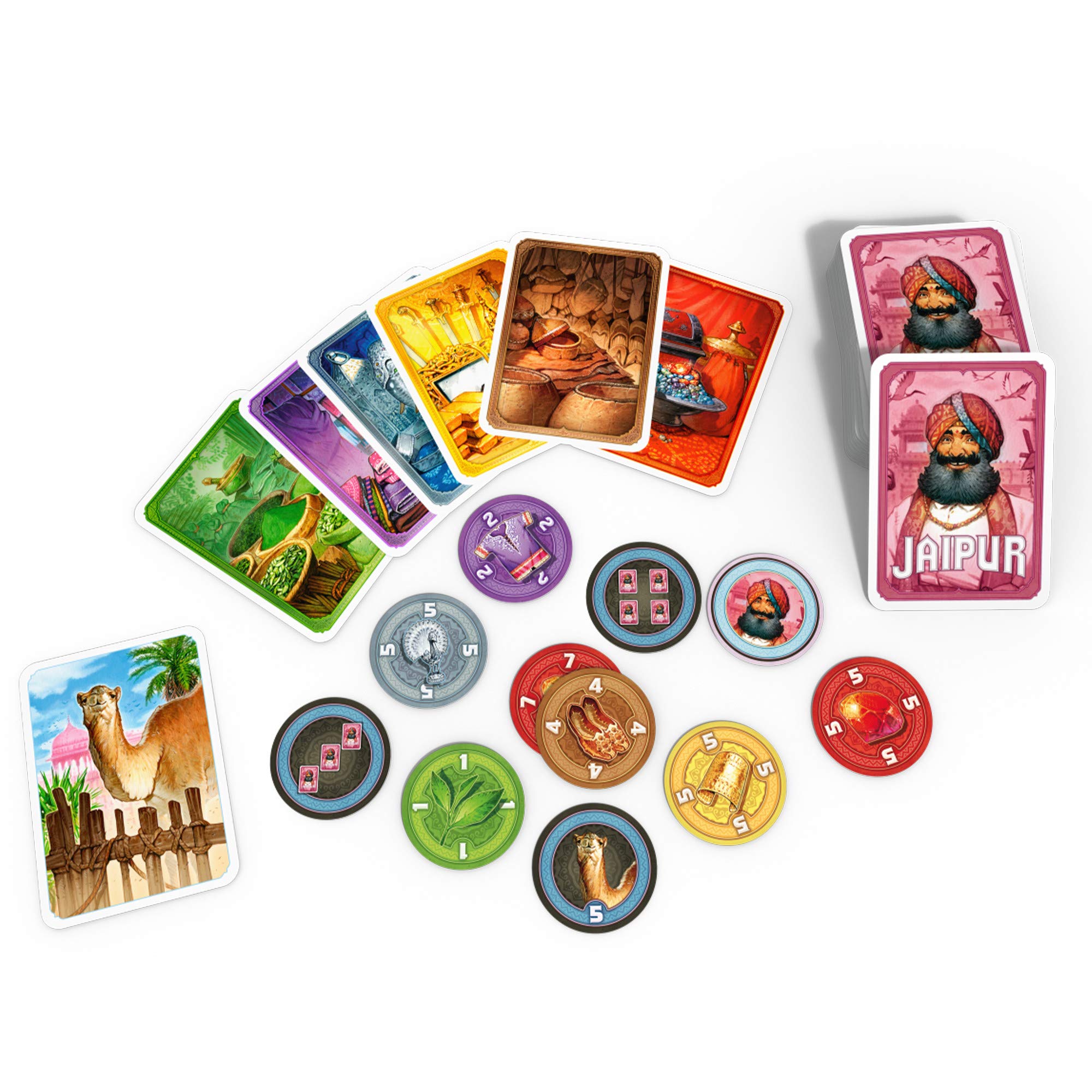 Jaipur Board Game (New Edition) | Strategy Game for Adults and Kids | Trading, Fun Tactical Game | Ages 10 and up | 2 Players | Average Playtime 30 Minutes | Made by Space Cowboys