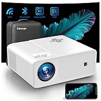 FHD Projector with WiFi and Bluetooth,Native 1080P Projector 4K Support,1000 ANSI Lumen Outdoor Movie Projector,500