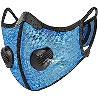 ASA TECHMED Reusable Gym/Sports Face Mask With FIlter and Dual Valve For easy breathing Adjustable for outdoor activities.