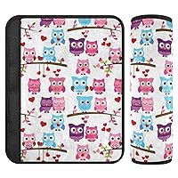 Owls Car Seat Strap Covers for Baby Kids 2 PCS Car Seat Straps Shoulder Cushion Pads Protector Car Seat Neck Pads for Car Truck Straps