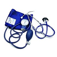 Lumiscope Blood Pressure Kit with Aneroid Sphygmomanometer and Stethoscope - Manual BP Monitor with Adult Cuff, 100-019
