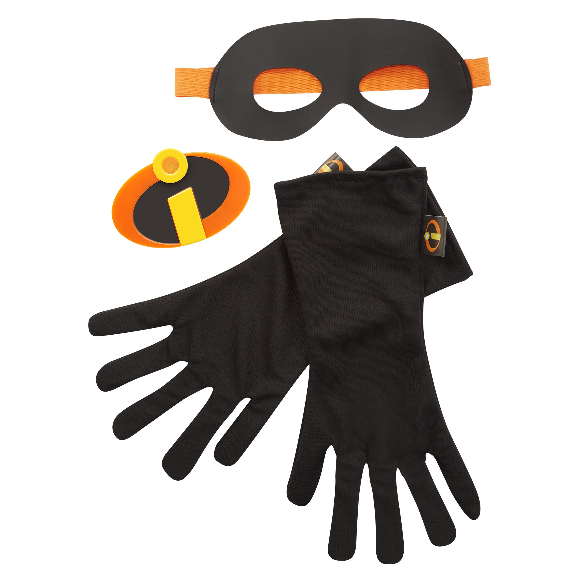 The Incredibles 2 Gear Set, 3-Piece (Mask/Gloves/Emblem), Black, Ages: 4-8