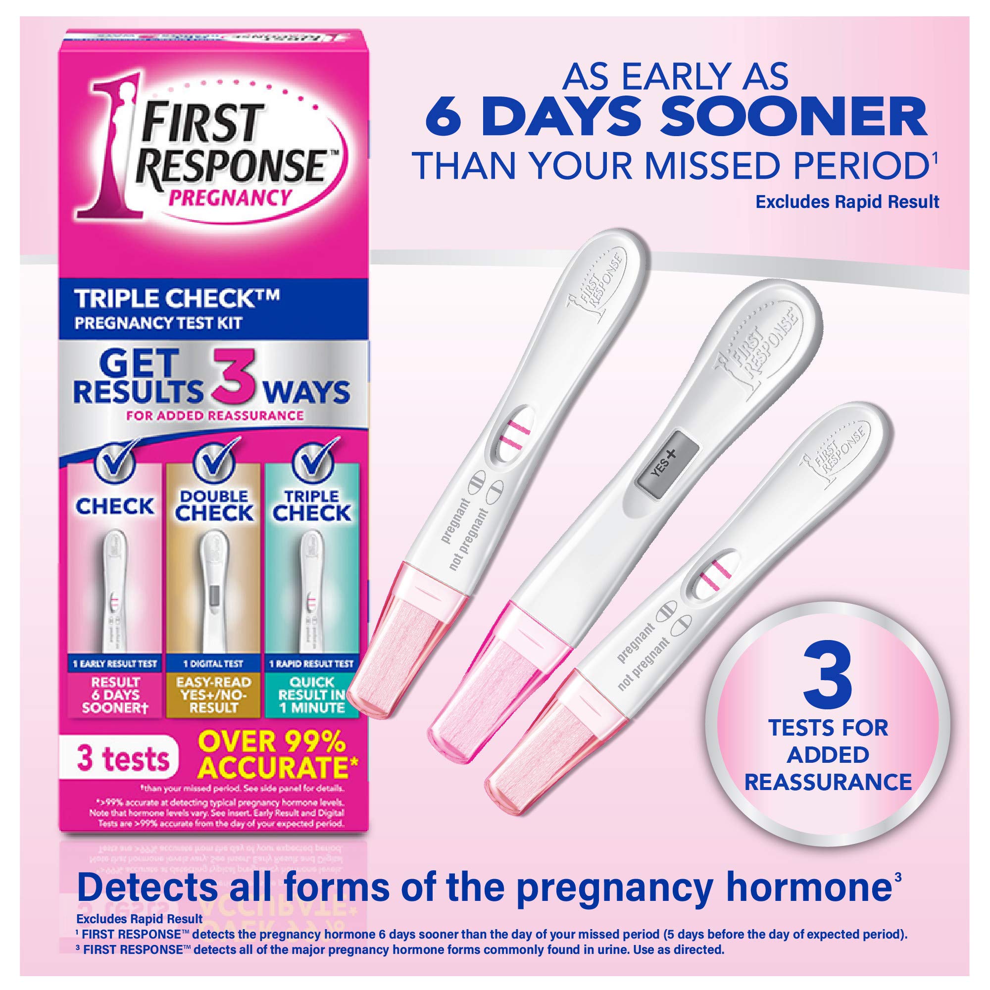 First Response Triple Check Pregnancy Test 3 ct.