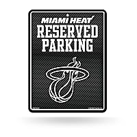 Rico Industries NBA Miami Heat Metal Parking Sign 8.5