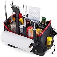 Grillman Large Griddle/Grill Caddy - Grill Caddy for Outdoor Grill, Grill Blackstone Caddy Condiment Holder, Grilling Accessories for Outdoor Grill - Grilling Gifts for Men, Father's Day Grill Gifts