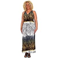 Women's Full Length Summer Maxi Dress with Vivid Colors
