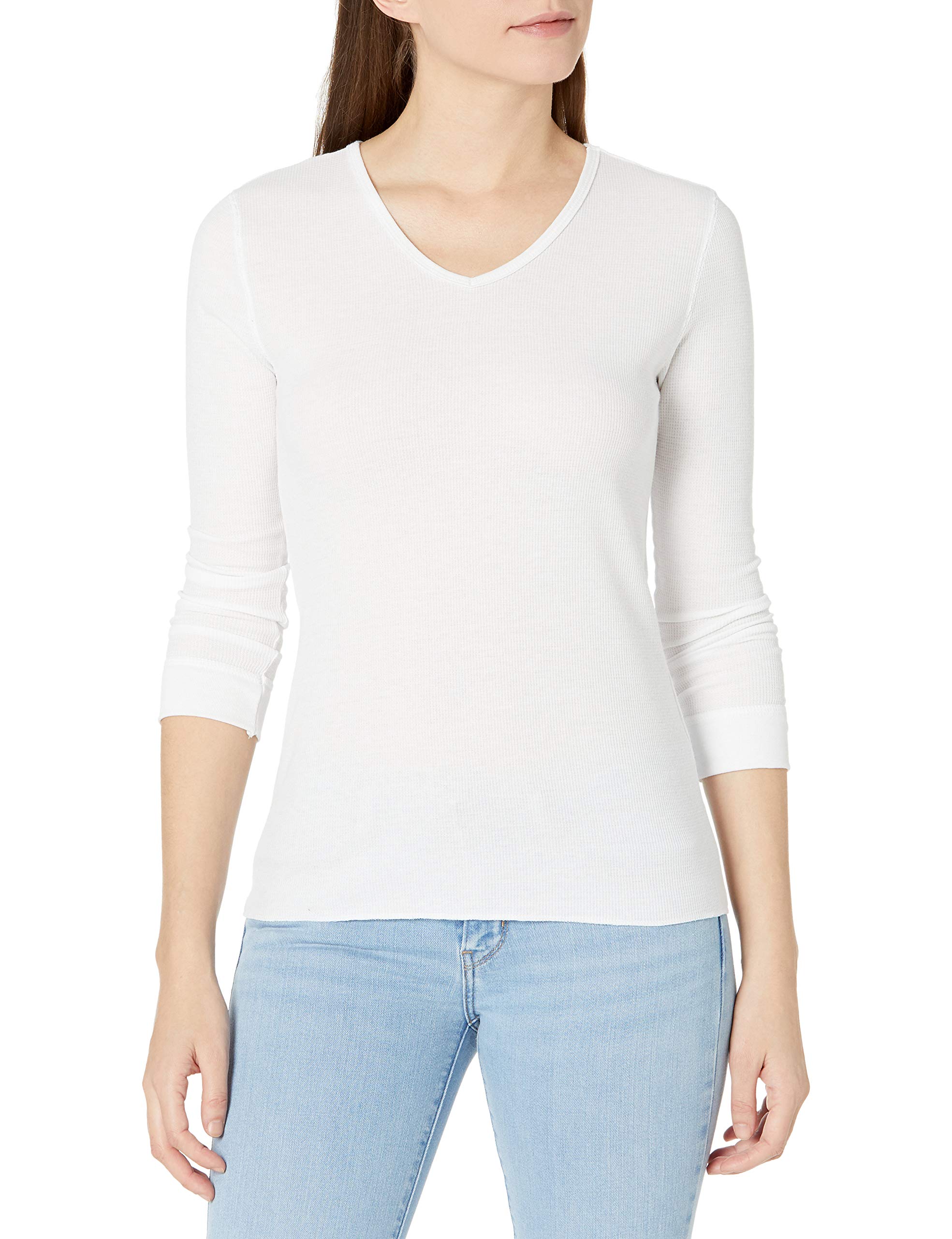 Fruit of the Loom Women's Micro Waffle Thermal V-Neck