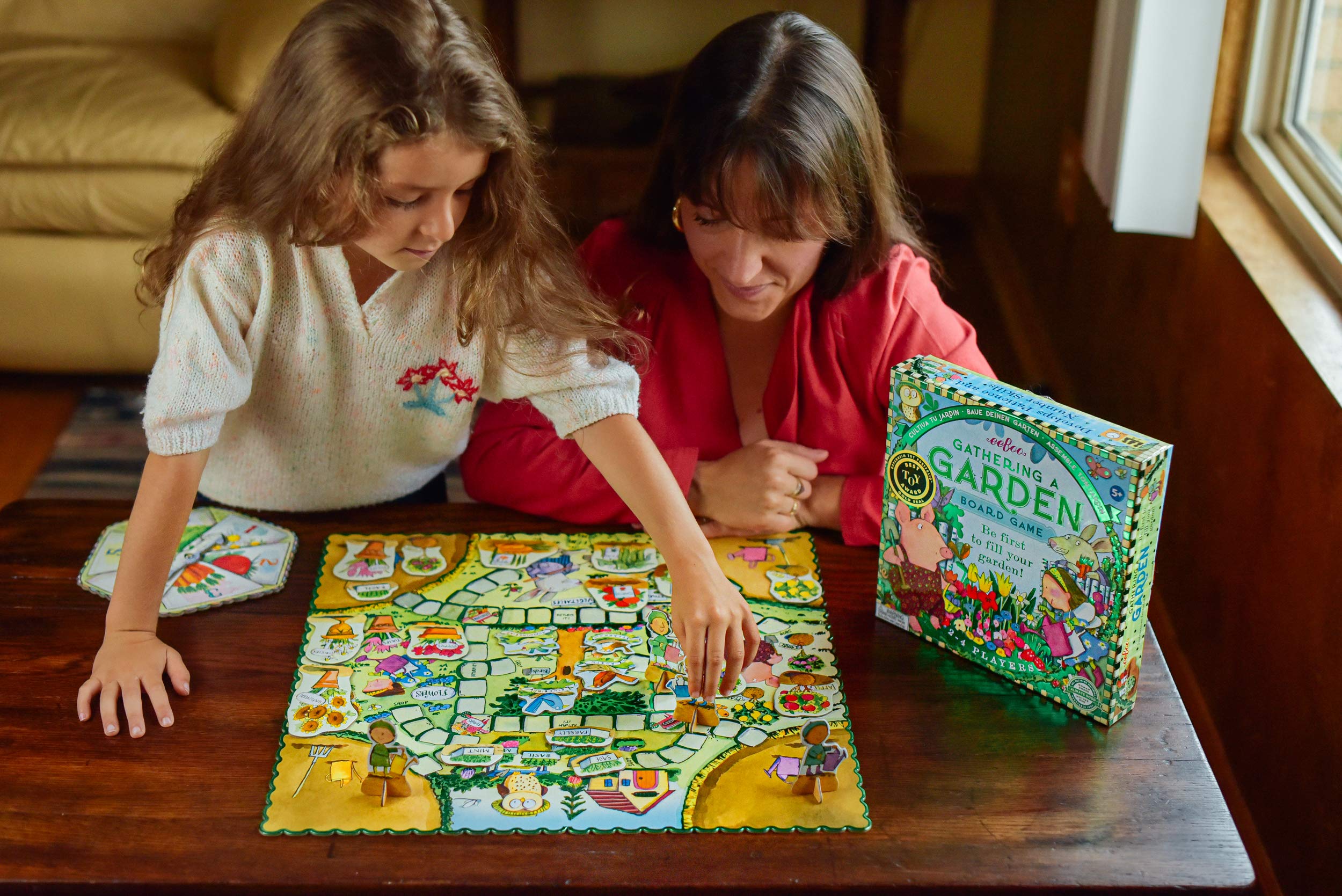 eeBoo: Gathering a Garden Board Game, Educational Games and Activities that Cultivate Conversation, Socialization, and Skill-building, 2+ players, Perfect for Ages 5 and up