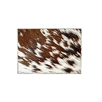 Cowhide Leather placemats 4 pcs Set Square 15.5in(L) X11in(W) (Tricolor)