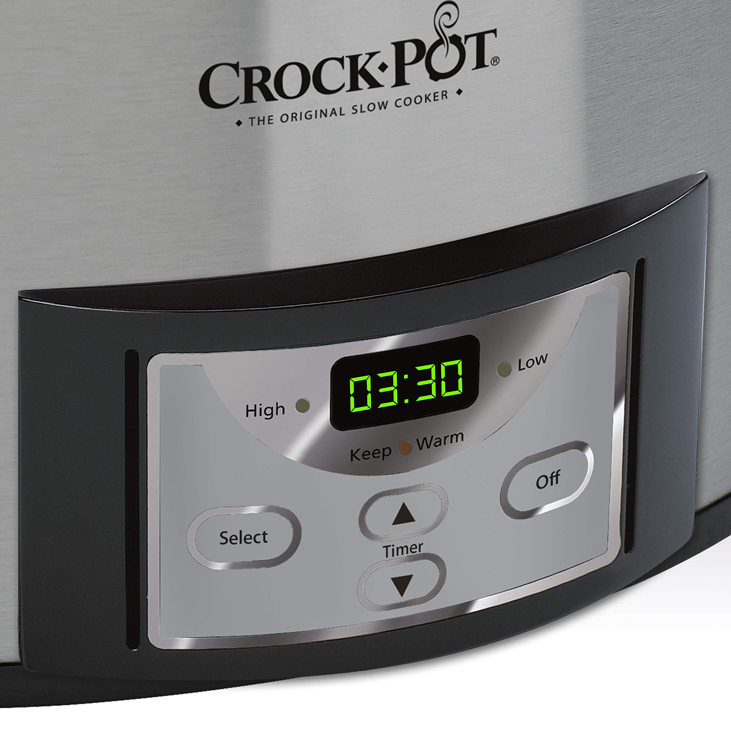Crock-Pot 6 Quart Cook & Carry Programmable Slow Cooker with Digital Timer, Stainless Steel (SCCPVL610-S-A)
