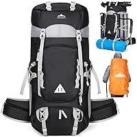 IGOLUMON 60L Hiking Backpack, Waterproof Camping Backpack with Rain Cover Internal Frame Backpacking Backpack for Men Women