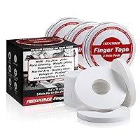 Finger Tape - Strong Athletic Tape | 0.3” x 45 Feet (9 Pack) Tin Set | No Sticky Residue | for Rock Climbing, BJJ Jiu Jitsu, Grappling, Judo, MMA, Rock Climbing and Martial Arts (White)