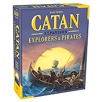 CATAN Explorers & Pirates Board Game EXPANSION - Set Sail on Epic Adventures! Strategy Game, Family Game for Kids and Adults, Ages 12+, 3-4 Players, 90 Minute Playtime, Made by CATAN Studio