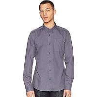 O'Neill Men's Rhodes Long Sleeve Shirt, Slate, XL