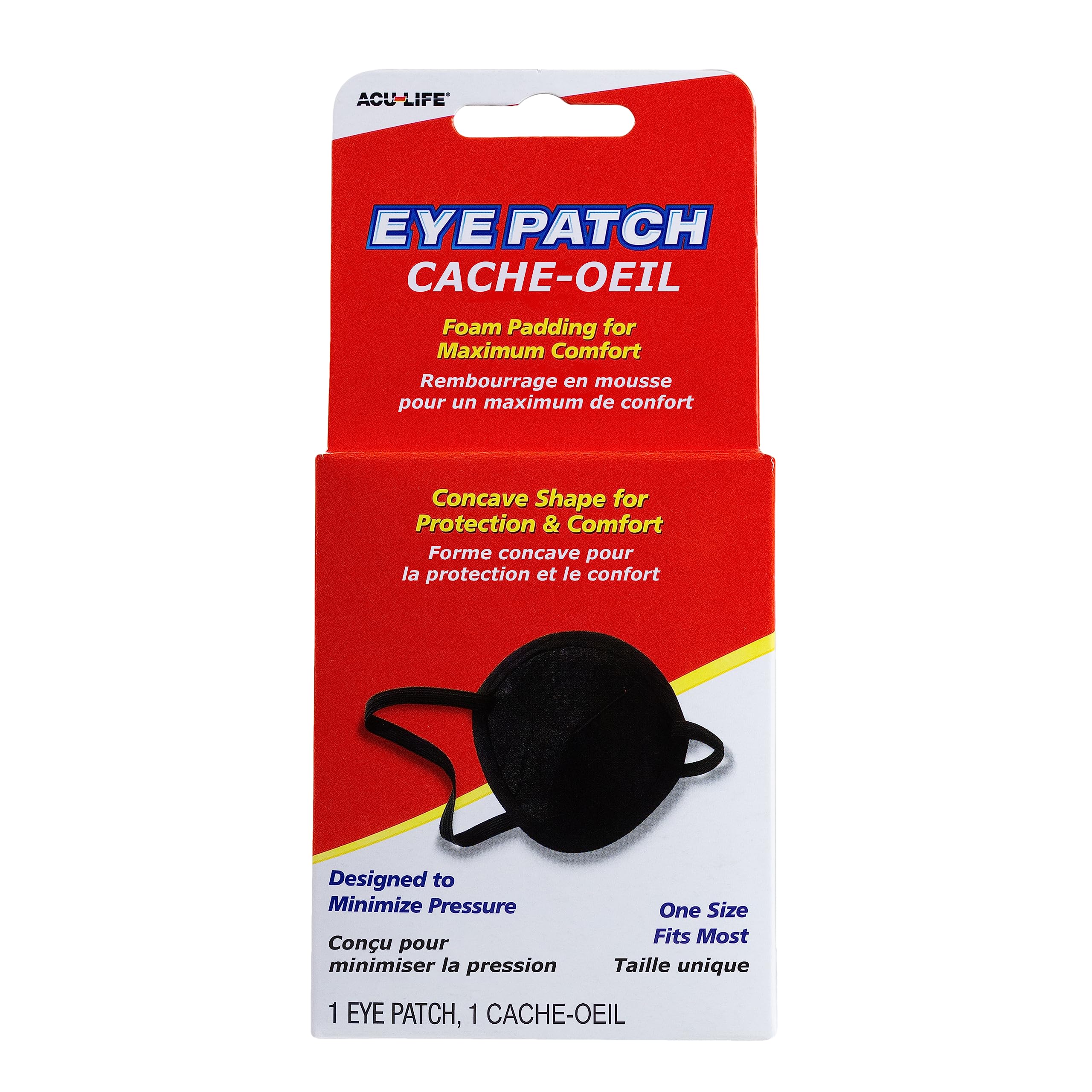 Acu-Life Eye Patch | For Kids or Adults | Great Pirate Costume Women or Men