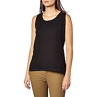 Hanes Women's Shirts, Women’s Mini-Ribbed Cotton Tank Tops, Women’s Sleeveless T-Shirts, Women’s Tanks