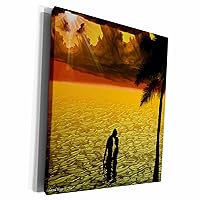 3dRose Edmond Hogge Jr Romantic Sunsets - American Honey - Museum Grade Canvas Wrap (cw_13657_1)