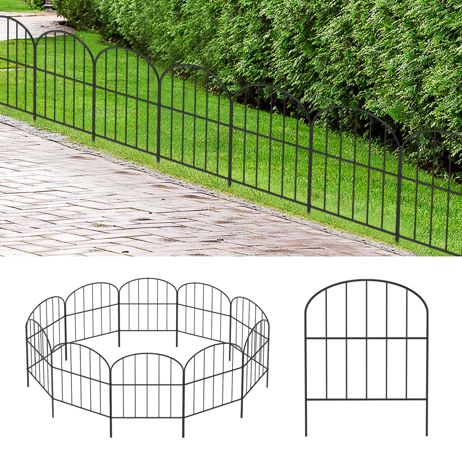 Mua OUSHENG Small Decorative Garden Fence, 10ft (L) x 16.5in (H ...